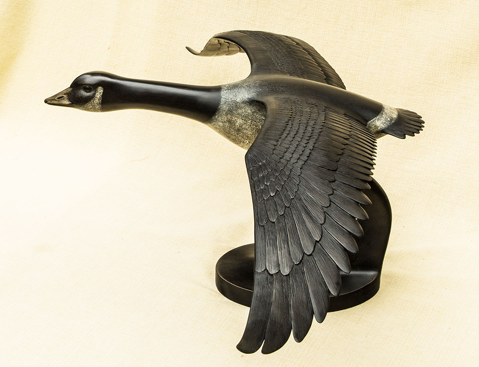 Canada Goose bronze sculpture
